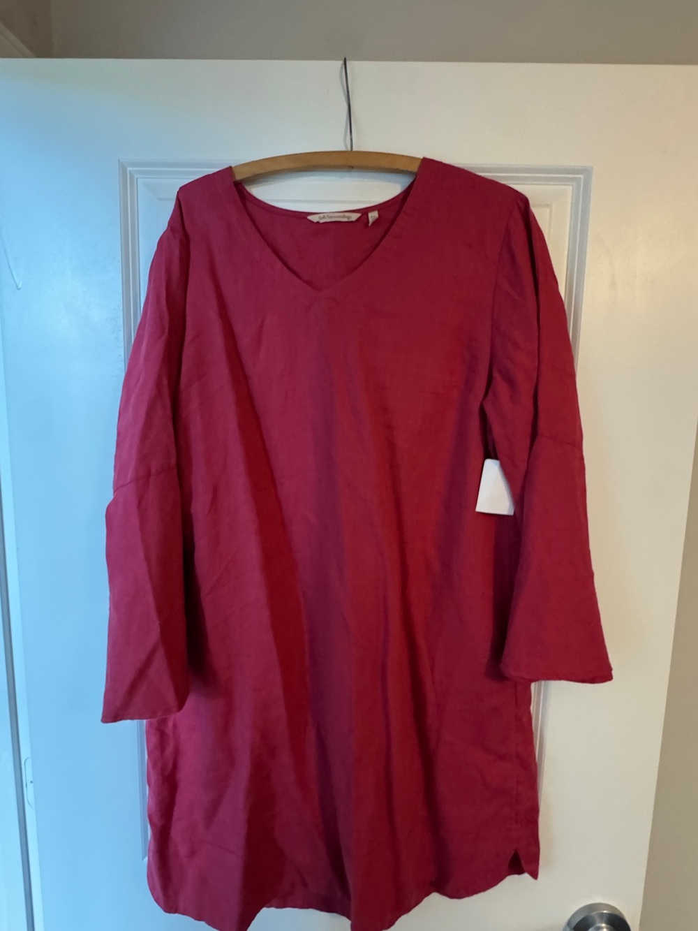 Soft Surroundings Raspberry V-Neck Tunic